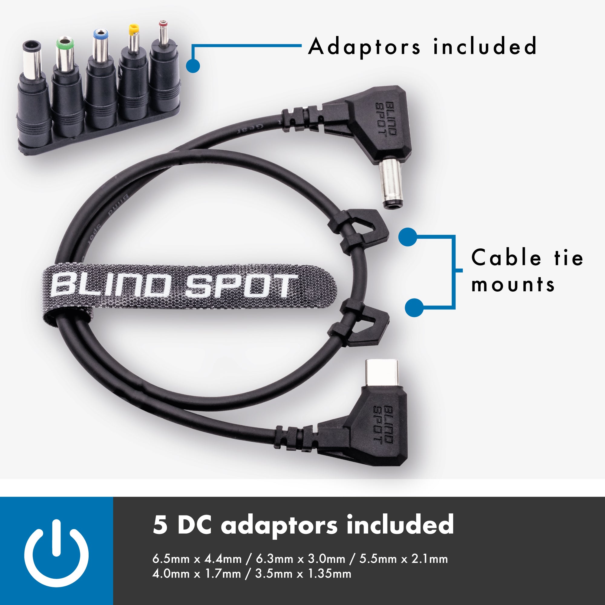  Blind SPOT - USB to 12V Adapter - 12 Volt DC Power Cable - Use  Any PD USBC Power Bank to Power Any 12V Device - Turn Your Power Bank into